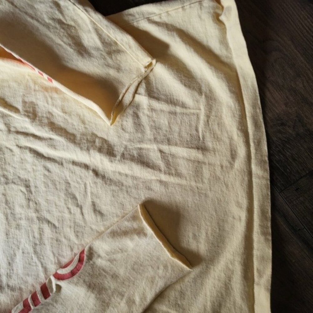 Last Heavy Yellow Double Sided Men Small Made in USA Heavy Duty Long Sleeve 0424 - Picture 5 of 8